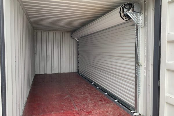 Contentor de armazenamento de 6 metros com porta deslizante grande