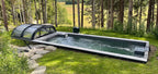 Piscina de contêineres 6,11 x 2,5m prontos para uso com telhado, pacote premium