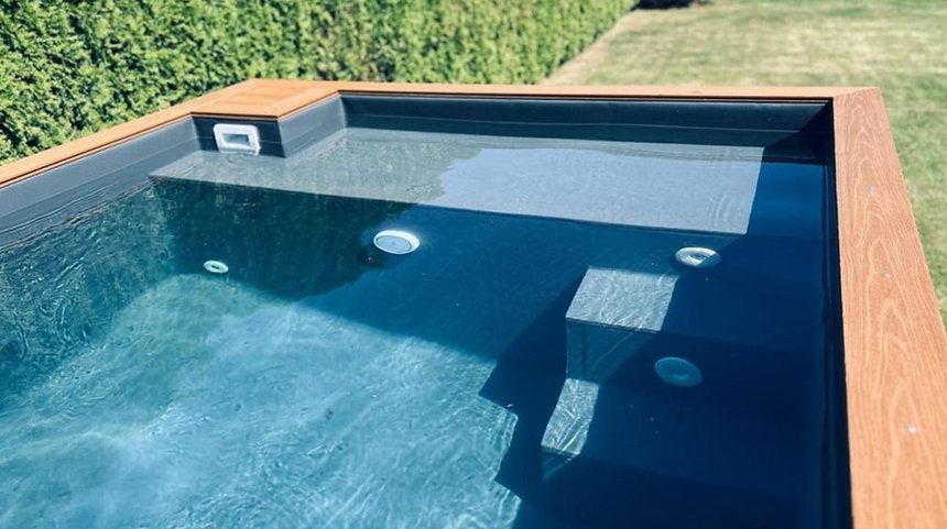 Pool Spa Container 3,0mx 2,5m com jacuzzi, pacote de conforto