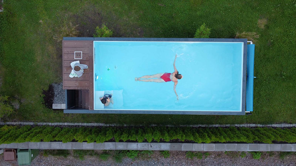 Contêiner de piscina de 6,2 mx 2,5 m de natação, esporte e spa