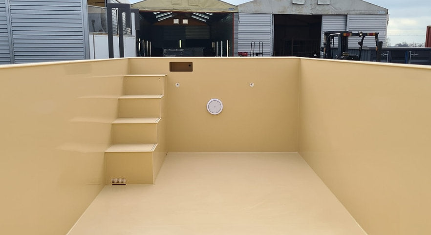 Polipropileno 6,5 x2,6m Poliper -piscina de polipropileno Recipiente