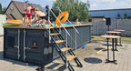 Container de piscina 6,2mx 2,5m pronto para uso, pacote de conforto