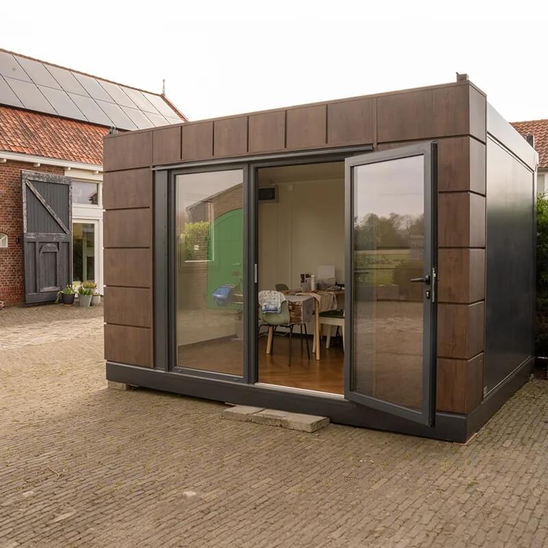 Cabaninha de jardim recondicionada com 12 m² – Acabamento em madeira e antracite