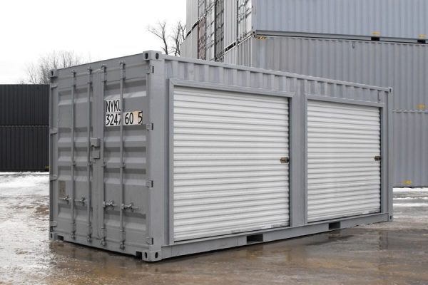 Contentor de armazenamento de 6 metros com portas deslizantes