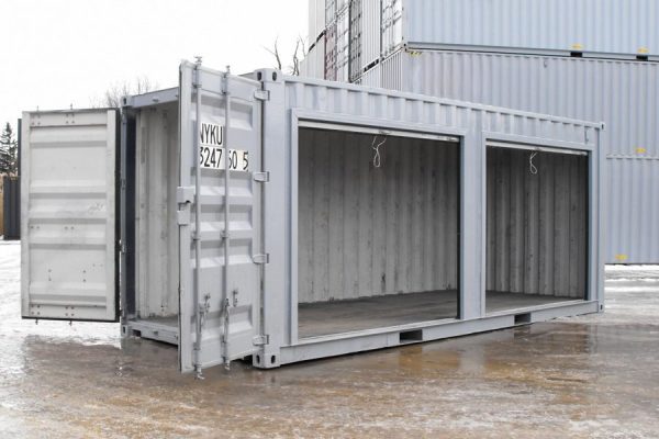 Contentor de armazenamento de 6 metros com portas deslizantes