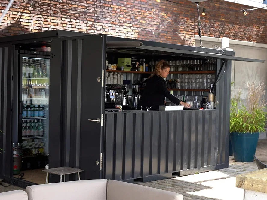 Contentor de bar desmontável de 3x2 metros