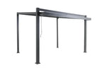 Pérgola de alumínio NATERIAL OMEGA CINZA ESCURO 2,85X4M