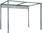 Pérgola de alumínio NATERIAL OMEGA CINZA ESCURO 2,85X4M