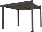 Pérgola de alumínio NATERIAL OMEGA CINZA ESCURO 2,85X4M