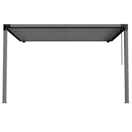 Pérgola de alumínio NATERIAL OMEGA CINZA ESCURO 2,85X4M