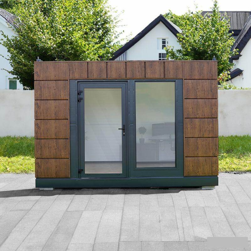 Cabaninha de jardim recondicionada com 12 m² – Acabamento em madeira e antracite
