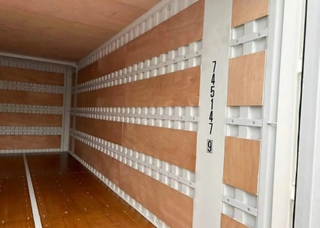 Contentor móvel High Cube de 25 pés: largura otimizada para paletes